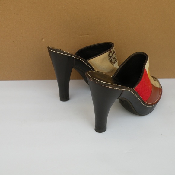 COACH PATCHWORK SANDALS SIZE 6 B - Picture 5 of 6